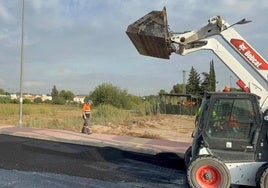 Comienzo de las obras en la calle Paco Esteban de la pedanía murciana de La Albatalía.