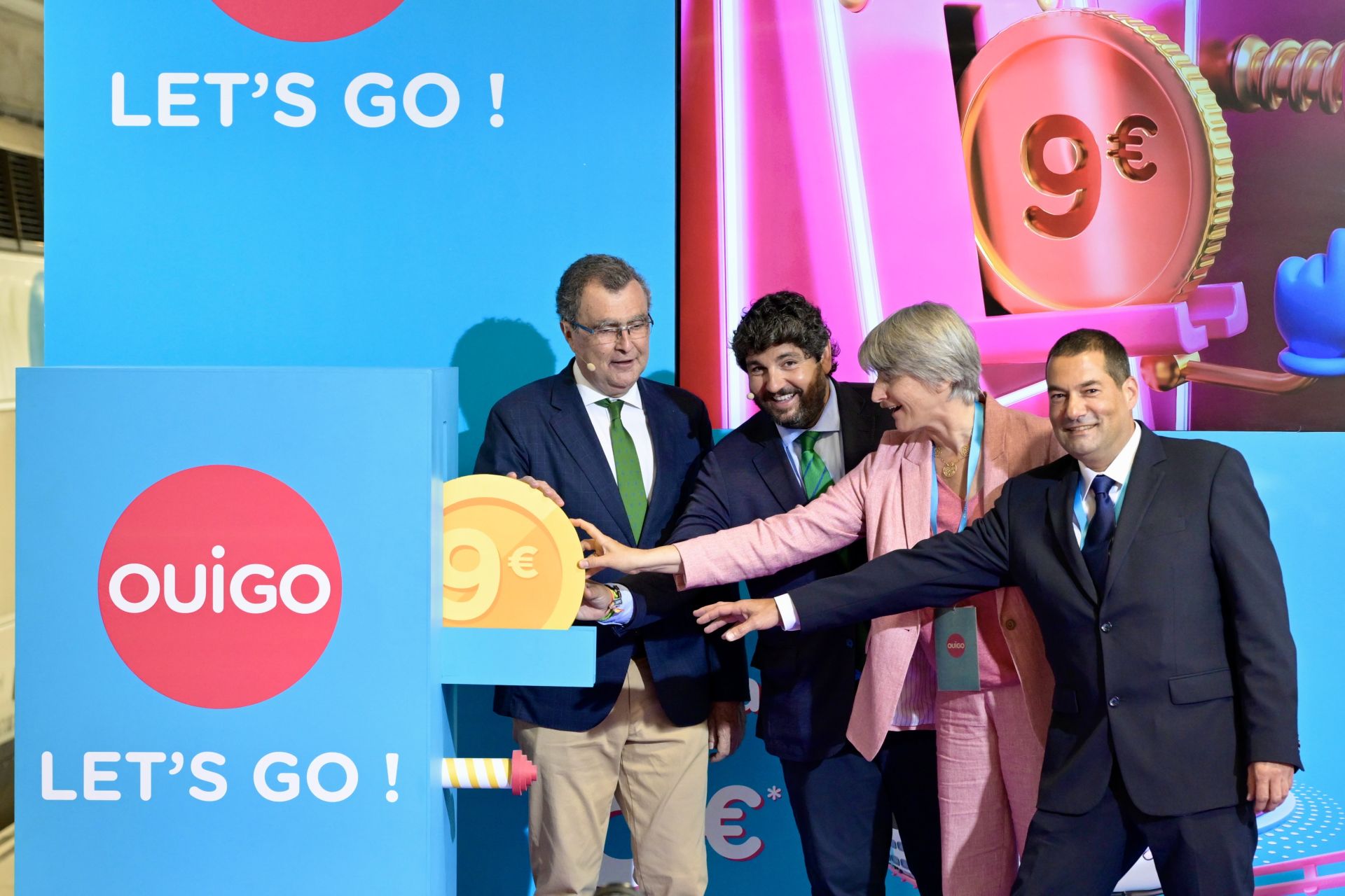 Así fue la inauguración de la línea de Ouigo entre Murcia y Madrid, en imágenes