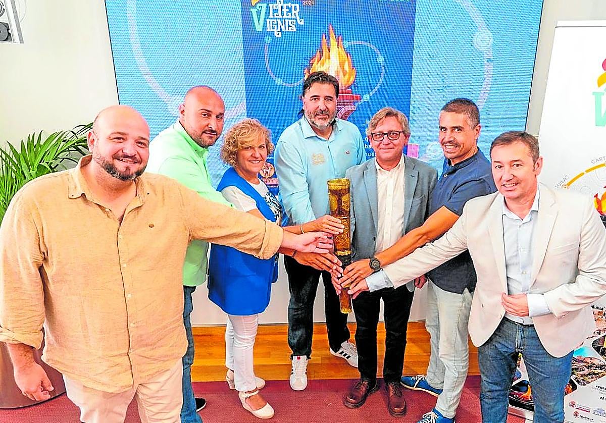 Acto de presentación del 'Iter Ignis' de las fiestas, en la sala de recepciones del Palacio Consistorial.