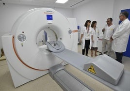 Una de las instalaciones del servicio de Medicina Nuclear de La Arrixaca, este miércoles.