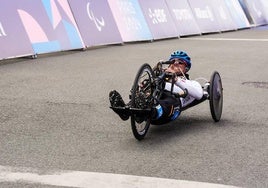 El deportista de la UCAM Sergio Garrote, en los Juegos Paralímpicos de París.