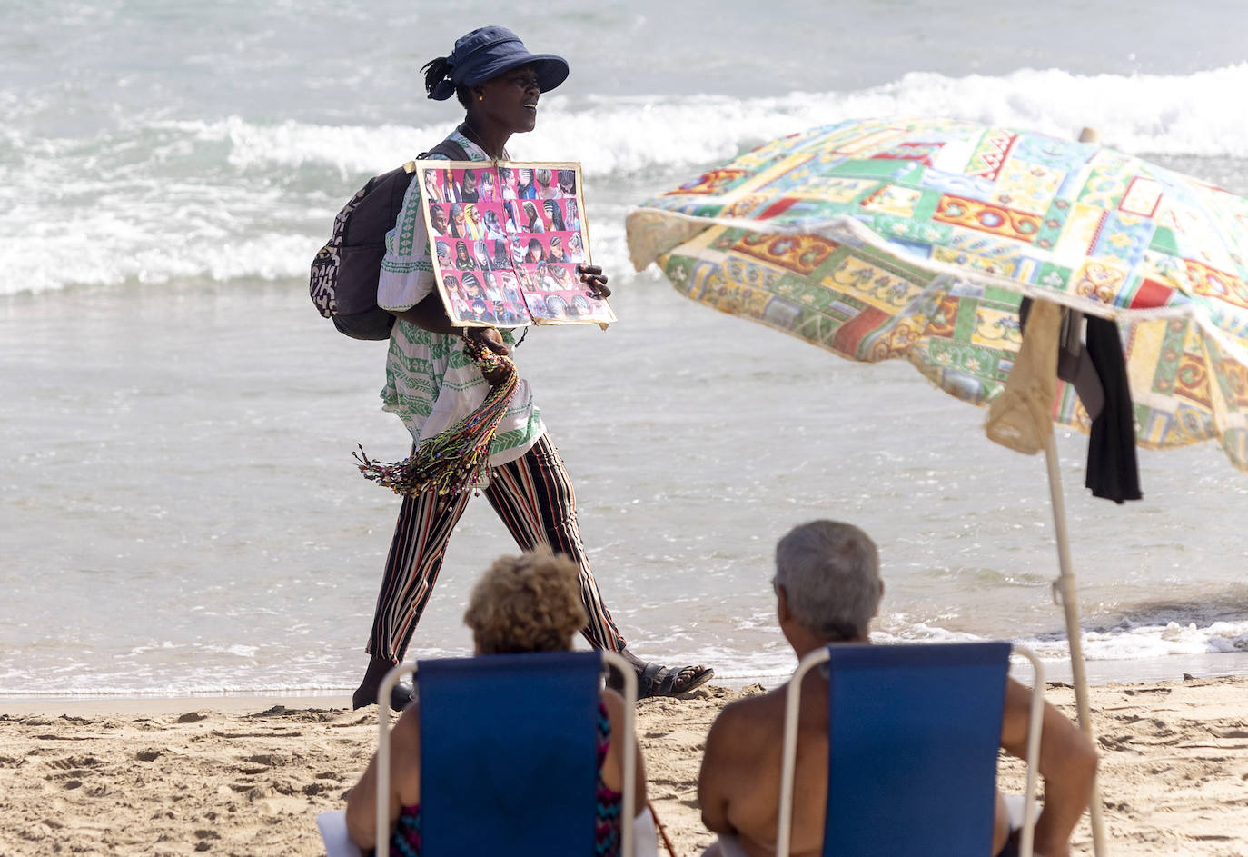 Alta ocupación en La Manga, en imágenes
