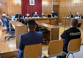 El acusado, este martes, en la primera sesión del juicio.