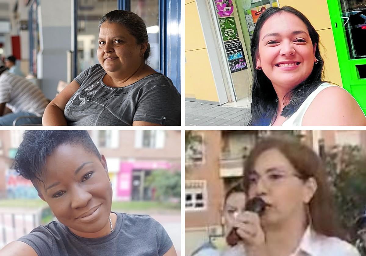 Idania Chacón, quien abandonó Venezuela en agosto, ayer en la estación de autobuses de Murcia. Diana Ysa Ceballos. Narvic Stjohn. Sandra Guevara.