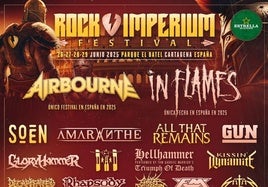 Los australianos Airbourne encabezan las nuevas confirmaciones del Rock Imperium de Cartagena