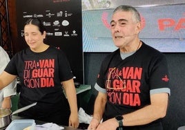 José Antonio Nieto, junto a María Gómez, de Magoga, en la última edición de Región de Murcia Gastronómica.