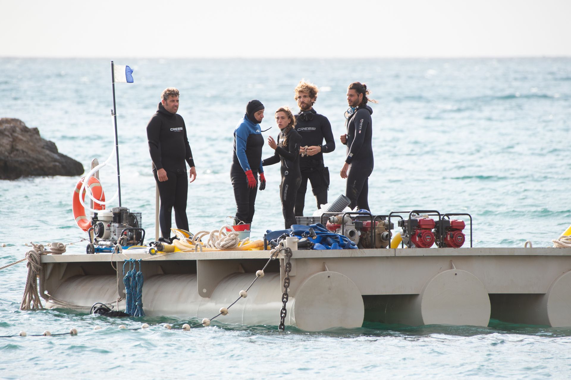 La extracción de la primera porción del barco fenicio de Mazarrón, en imágenes