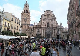 Bicifestación, en una foto de archivo.