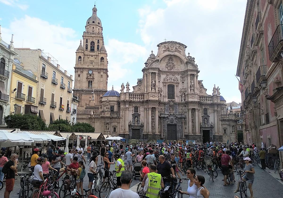 Bicifestación, en una foto de archivo.