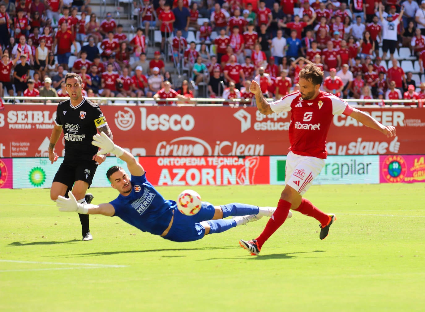 La victoria del Real Murcia contra el Mérida, en imágenes