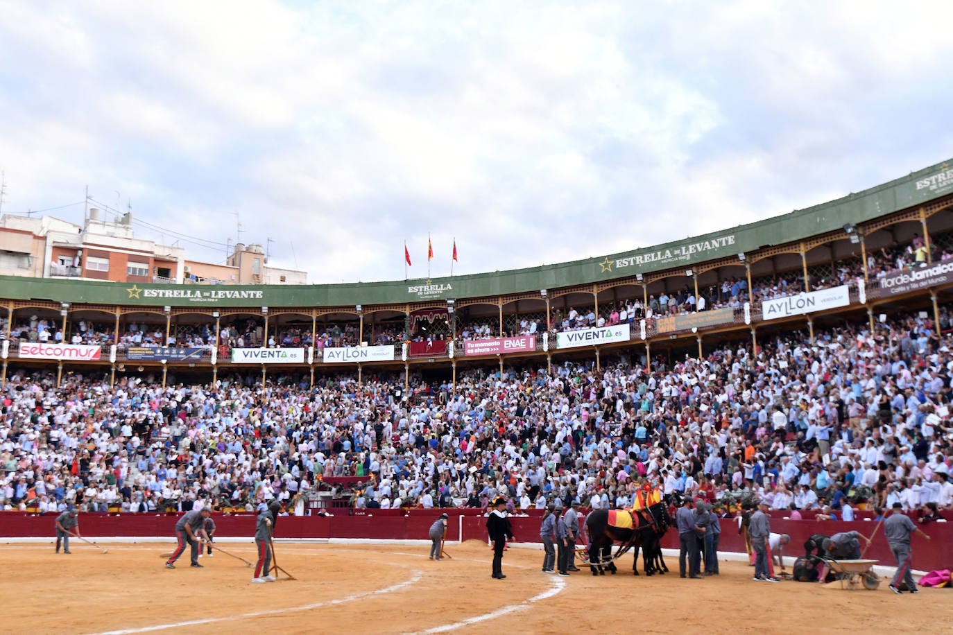 Las imágenes de la corrida de la Romería en Murcia