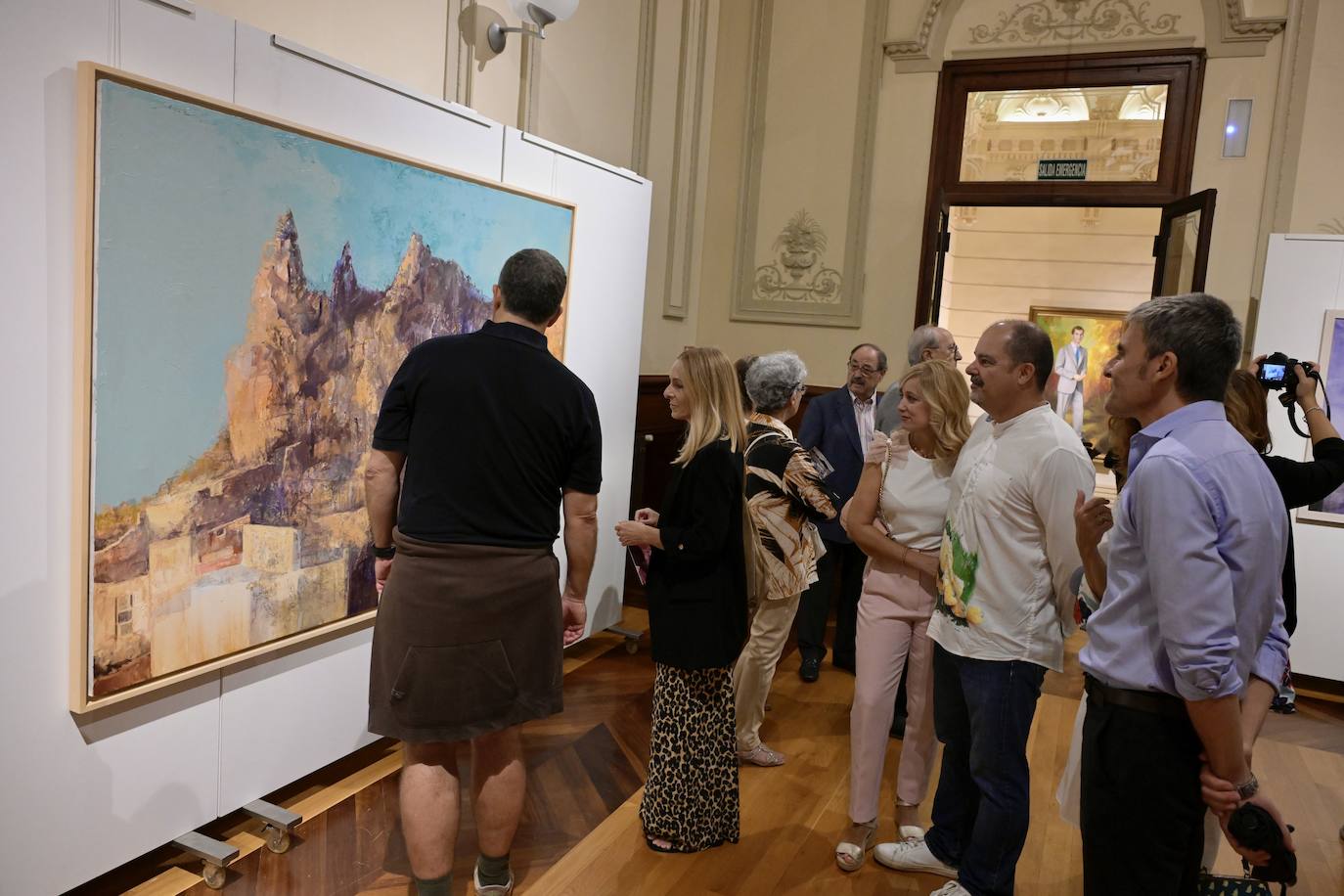 Las imágenes de la inauguración de la exposición de Pedro Cano