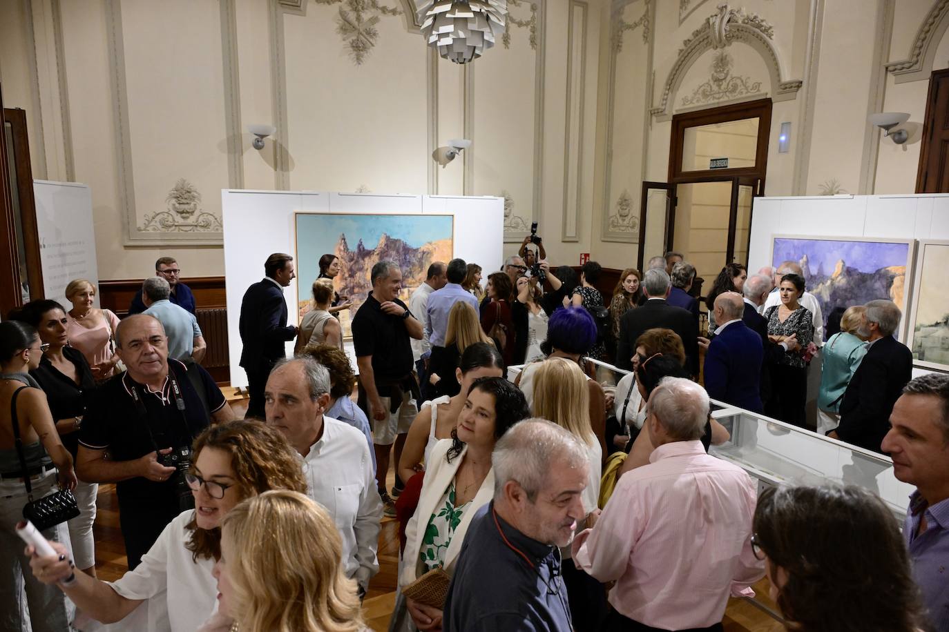 Las imágenes de la inauguración de la exposición de Pedro Cano