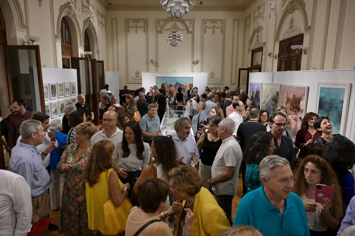 Las imágenes de la inauguración de la exposición de Pedro Cano