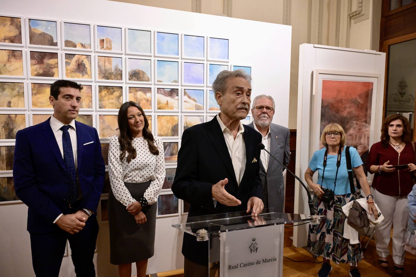 Las imágenes de la inauguración de la exposición de Pedro Cano