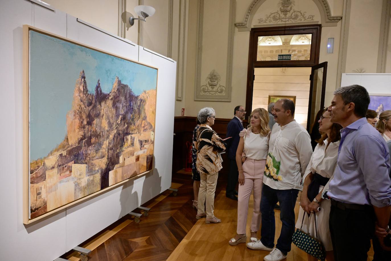 Las imágenes de la inauguración de la exposición de Pedro Cano