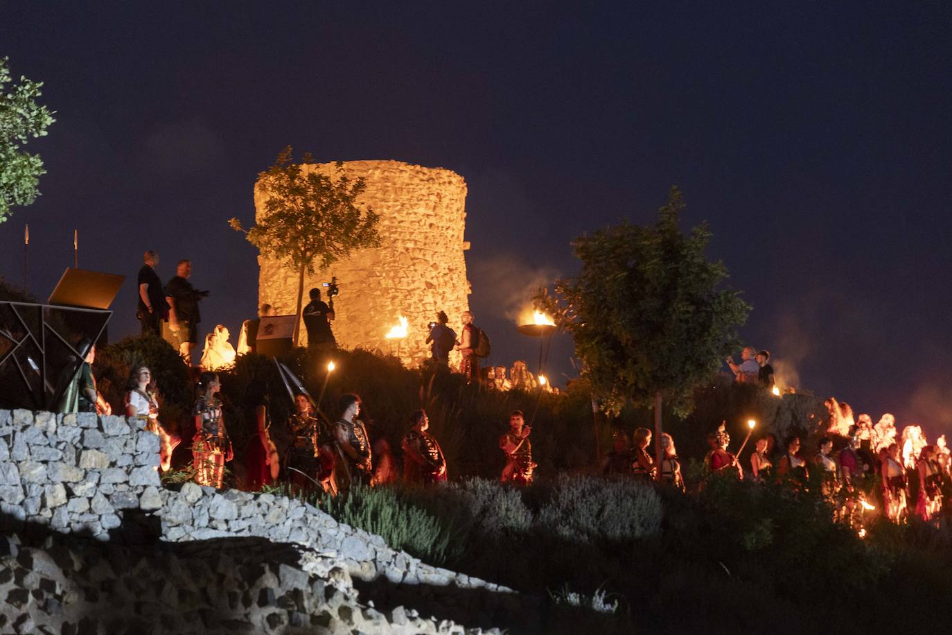 Encendido del fuego sagrado en Cartagena, en imágenes