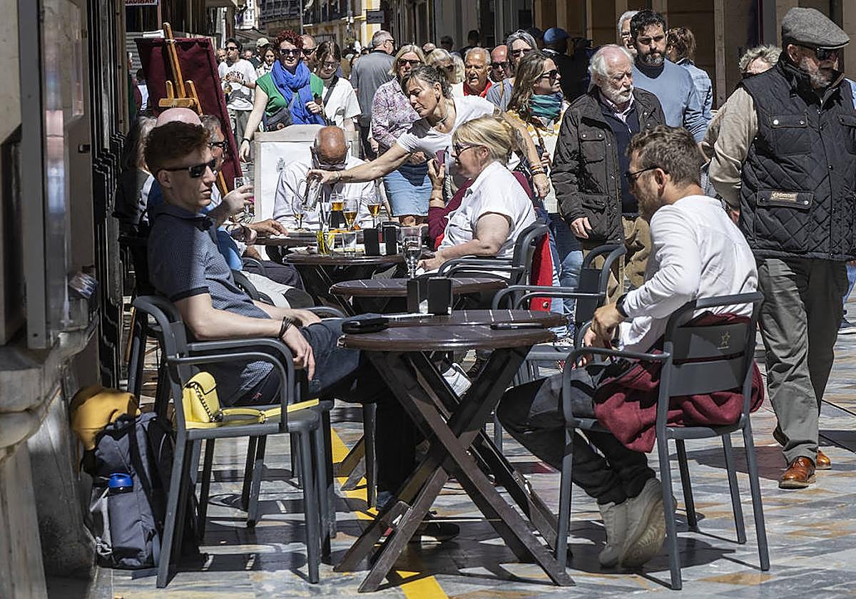 Una de las terrazas en Cartagena.