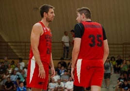 Brodziansky y Birgander, en un partido de pretemporada.