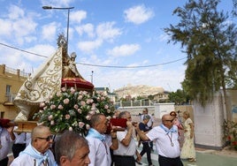 Las imágenes del traslado de la Virgen de las Huertas a San José