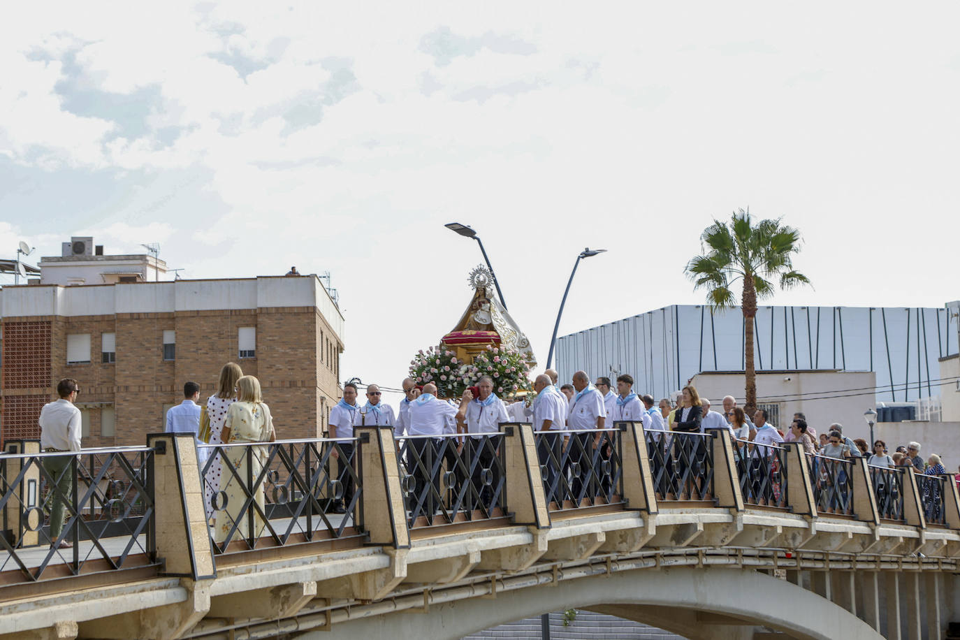 Las imágenes del traslado de la Virgen de las Huertas a San José