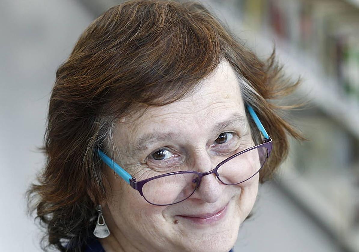 Clara Obligado, profesora de escritura, en una visita a Murcia.