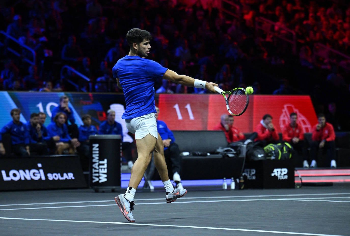 Las imágenes de la victoria de Carlos Alcaraz en la Laver Cup