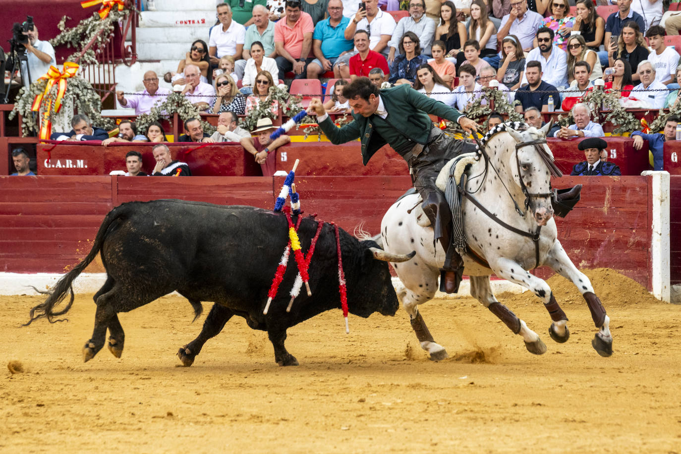 Las imágenes de la corrida de rejones en Murcia