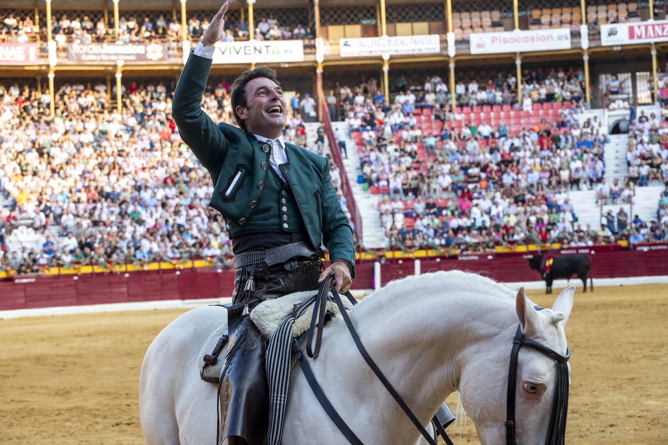 Las imágenes de la corrida de rejones en Murcia