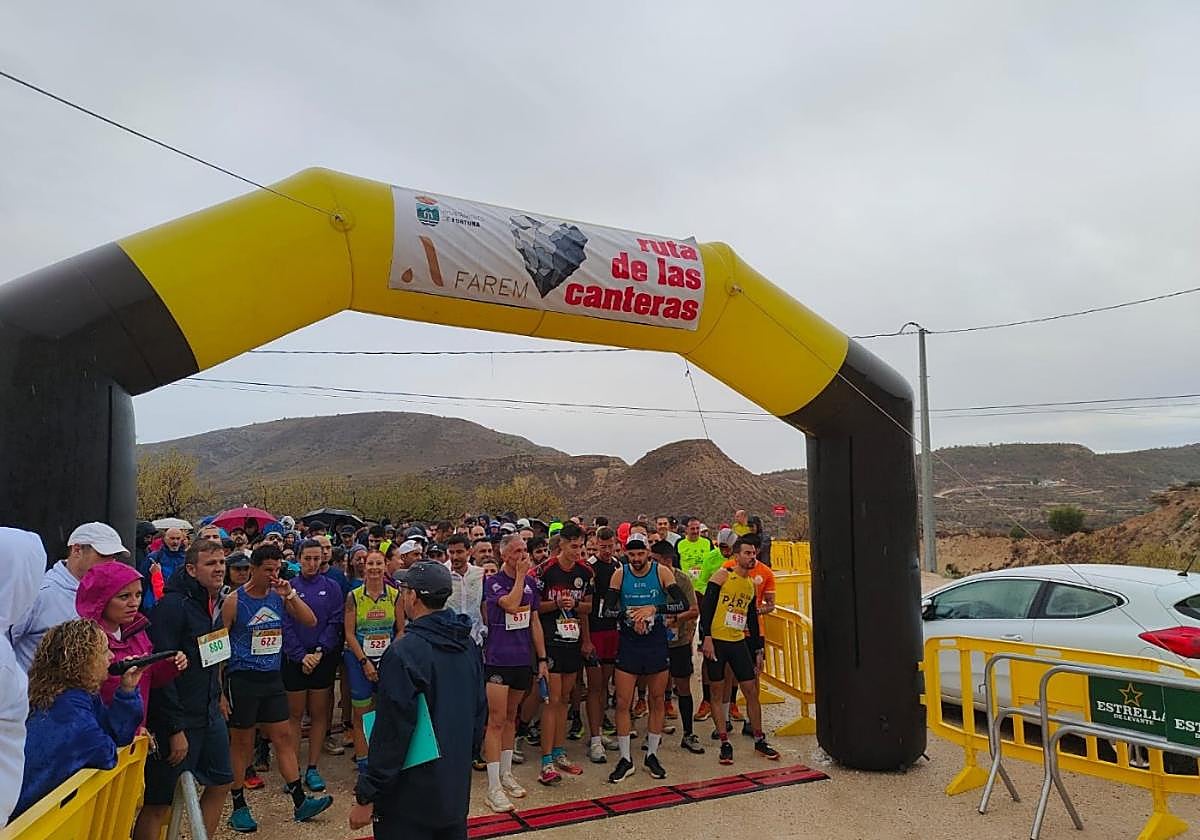 Salida de la Ruta de las Canteras, en la pedanía Caprés de Fortuna.