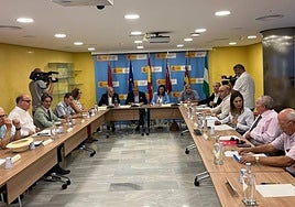 Reunión de la Comisión Permanente de la Sequía, este miércoles.