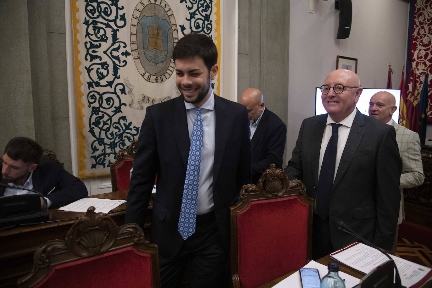 El Pleno Municipal del Ayuntamiento de Cartagena, en imágenes