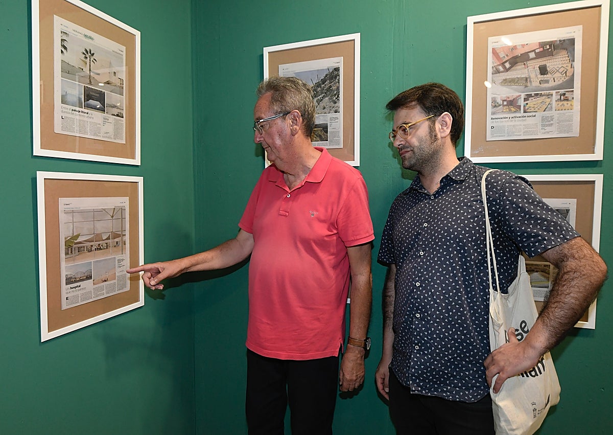 Imagen secundaria 1 - Distintos momentos de la inauguración de la exposición en el COAMU.