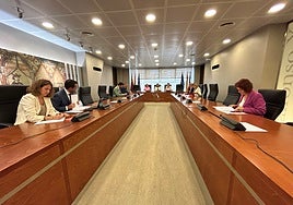 Reunión de la Junta de Portavoces de la Asamblea Regional de la pasada semana donde se aprobó el reparto de consejeros en RTRM
