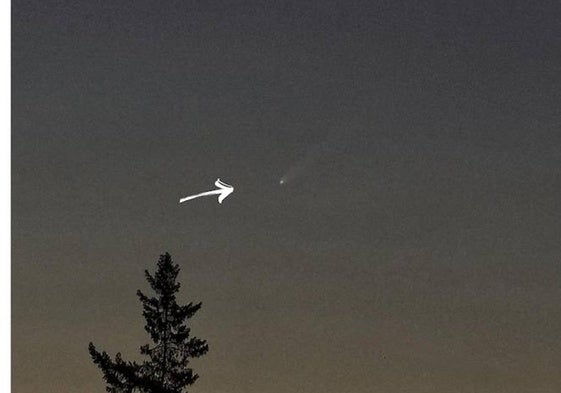 Las impresionantes imágenes del 'cometa del siglo' atravesando el cielo de la Vega Baja.