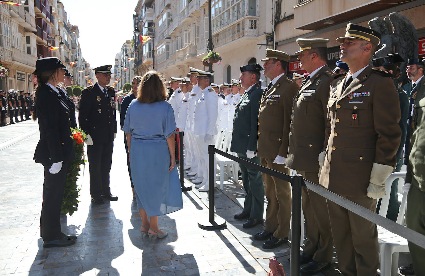 Acto del patrón de la Policía Nacional en Cartagena, en imágenes