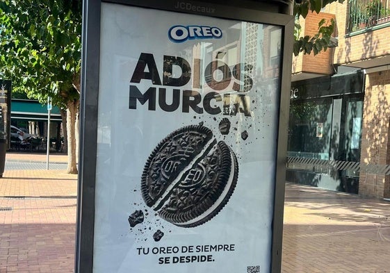 Anuncio de la campaña publicitaria en Murcia.