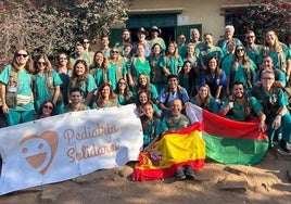 Los voluntarios durante el proyecto premiado 'Ayudando a Tsihombe'.