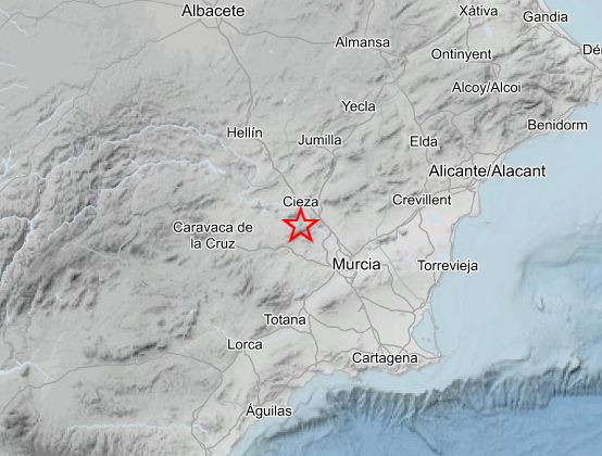 Zona donde se han producido ambos terremotos.