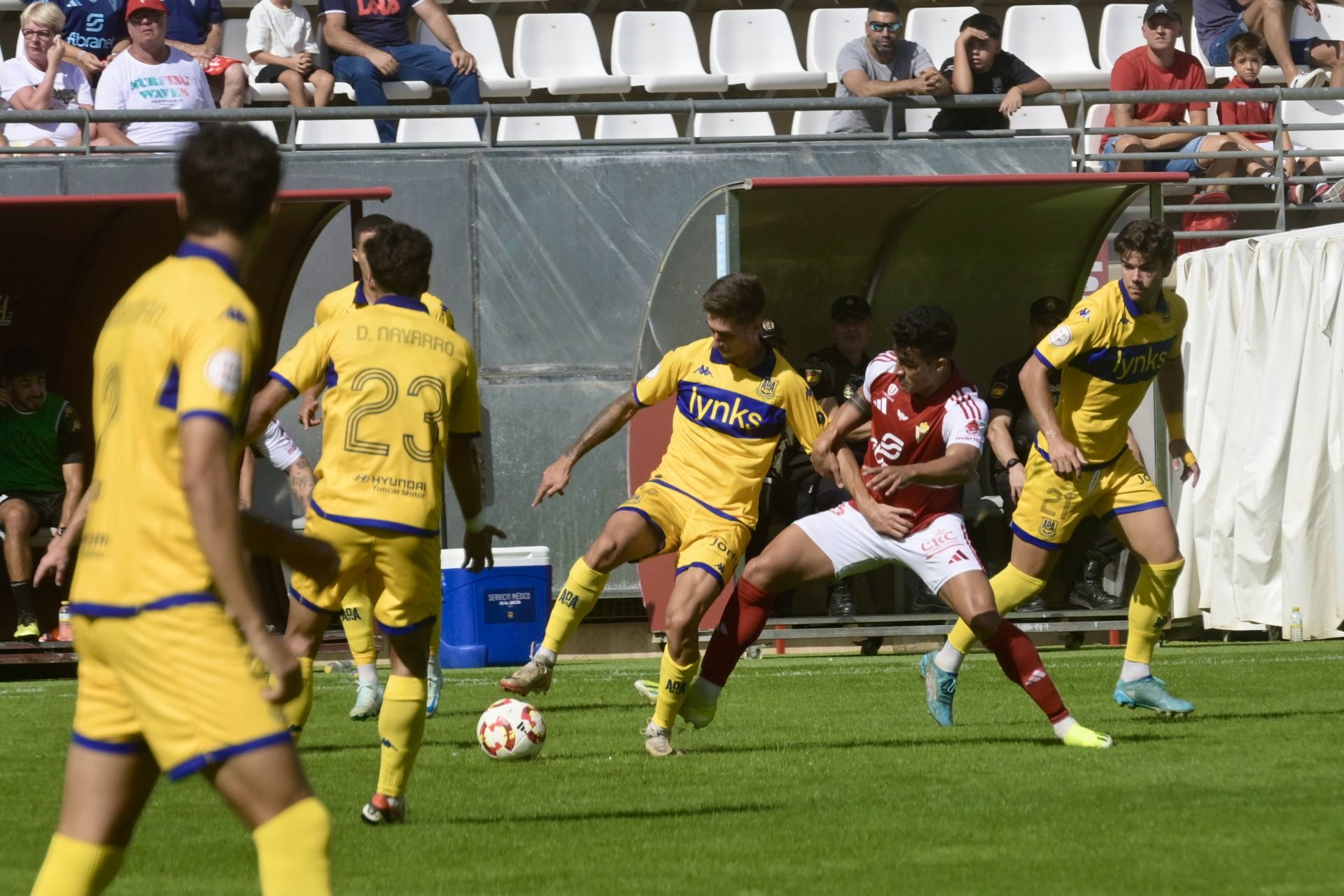 Las imágenes del partido entre el Real Murcia y el Alcorcón