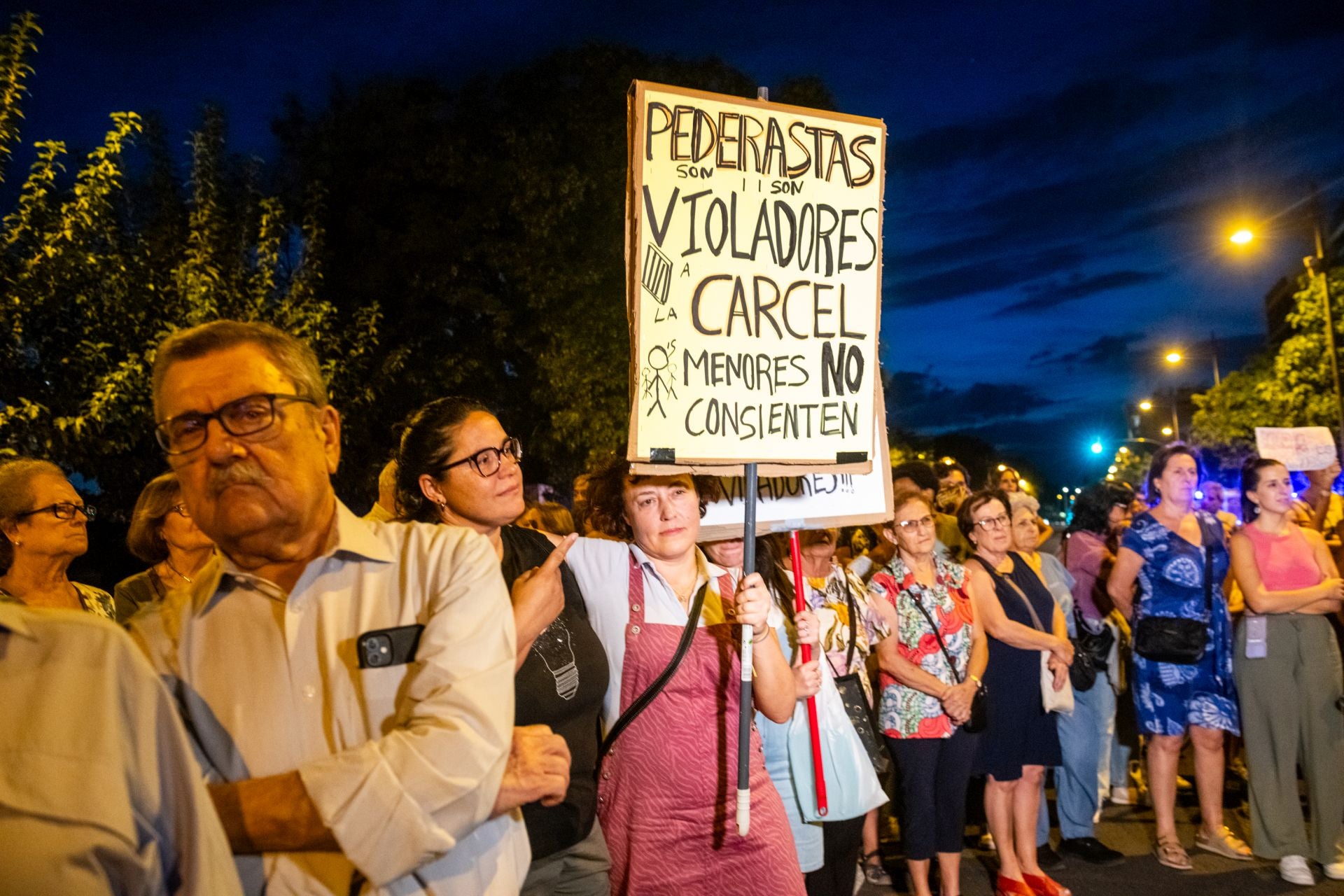 Las imágenes de la protesta ante el Palacio de Justicia de Murcia