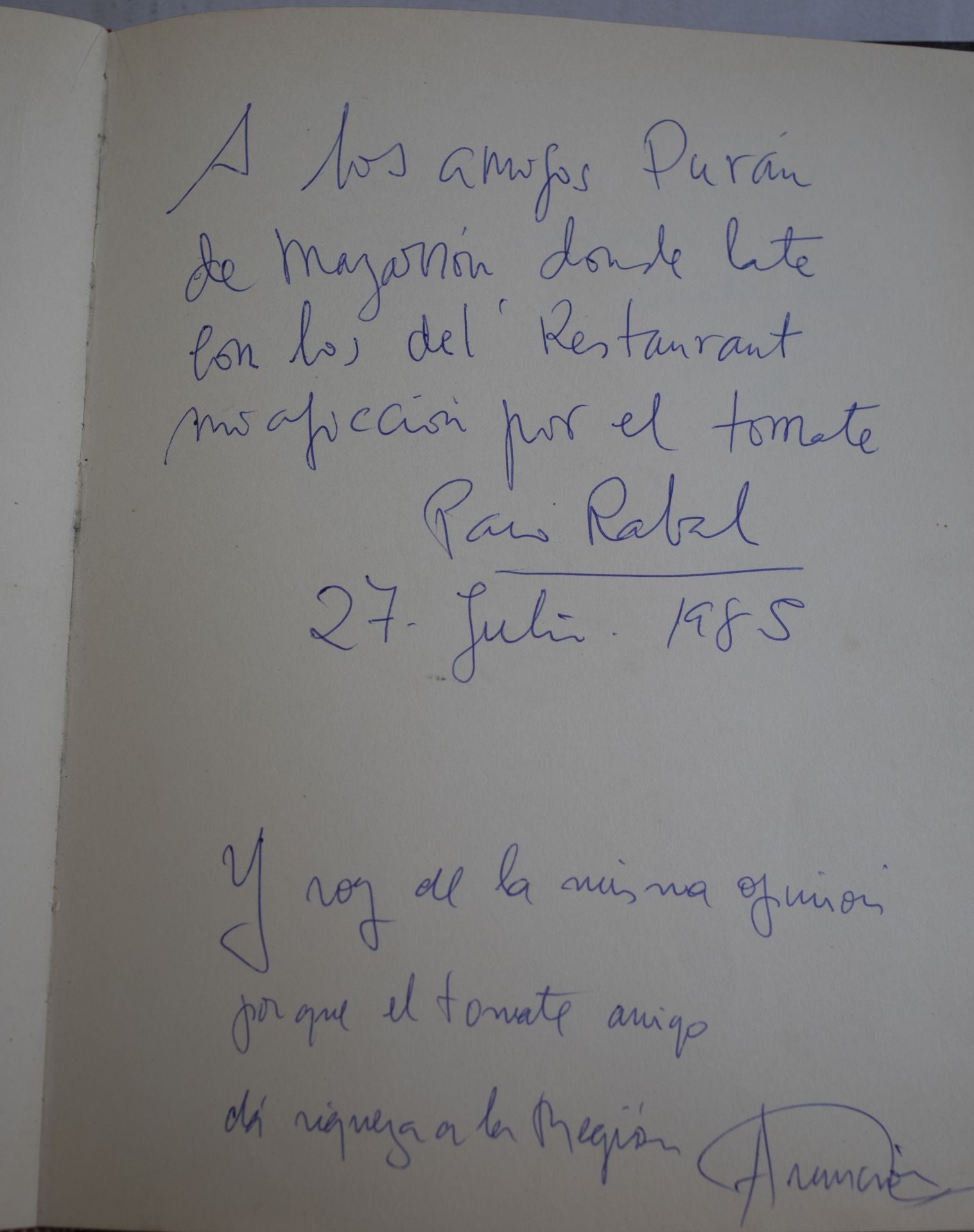 Los comensales más famosos que pasaron por el restaurante Miramar de Puerto de Mazarrón