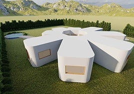 Recreación digital de la vivienda tutelada para personas con problemas mentales promovida por la Comunidad en Águilas.