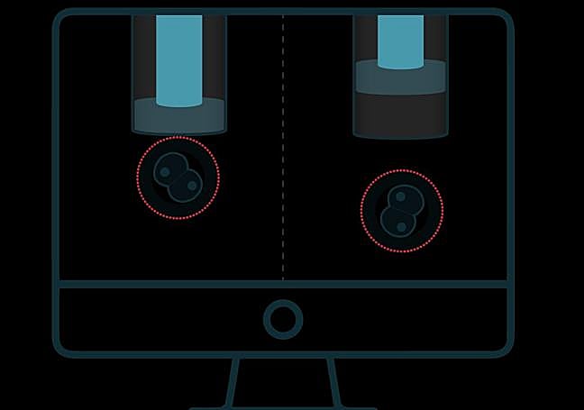 Esquema de atracción por magnetismo de óvulos maduros competentes desarrollado por los investigadores de la UMU.