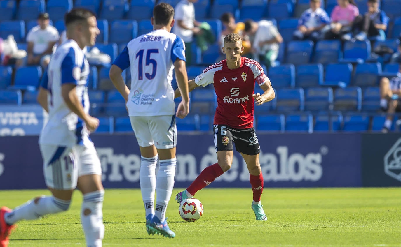 La victoria del Real Murcia frente al Recreativo de Huelva, en imágenes