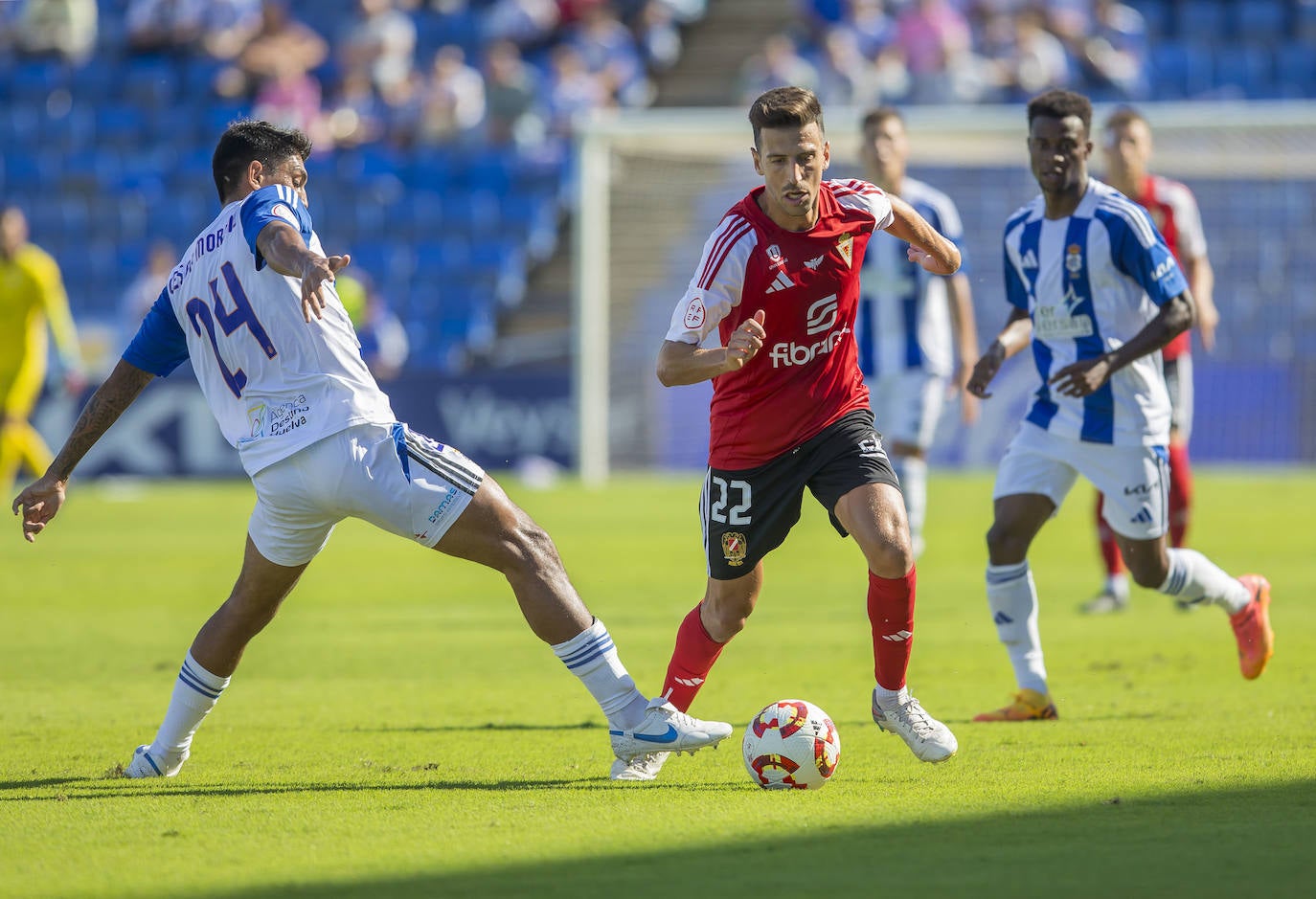 La victoria del Real Murcia frente al Recreativo de Huelva, en imágenes