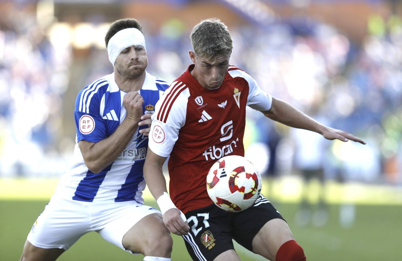 La victoria del Real Murcia frente al Recreativo de Huelva, en imágenes