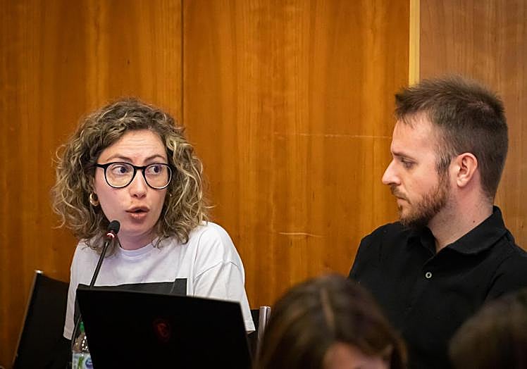 Los concejales de Cambiemos, Leticia Pertegal y Enrique Montero.