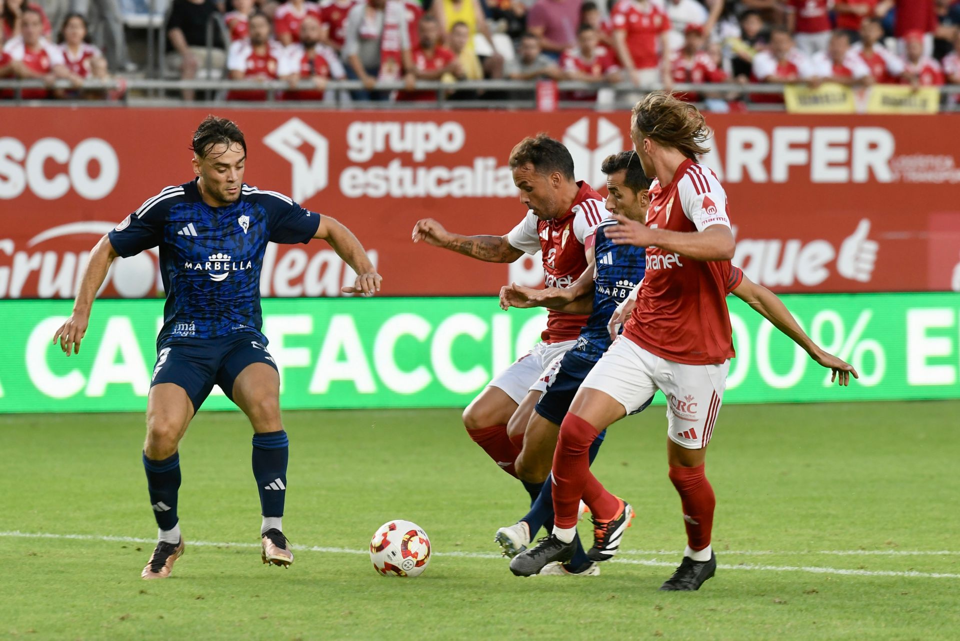 El empate del Real Murcia frente al Marbella FC, en imágenes