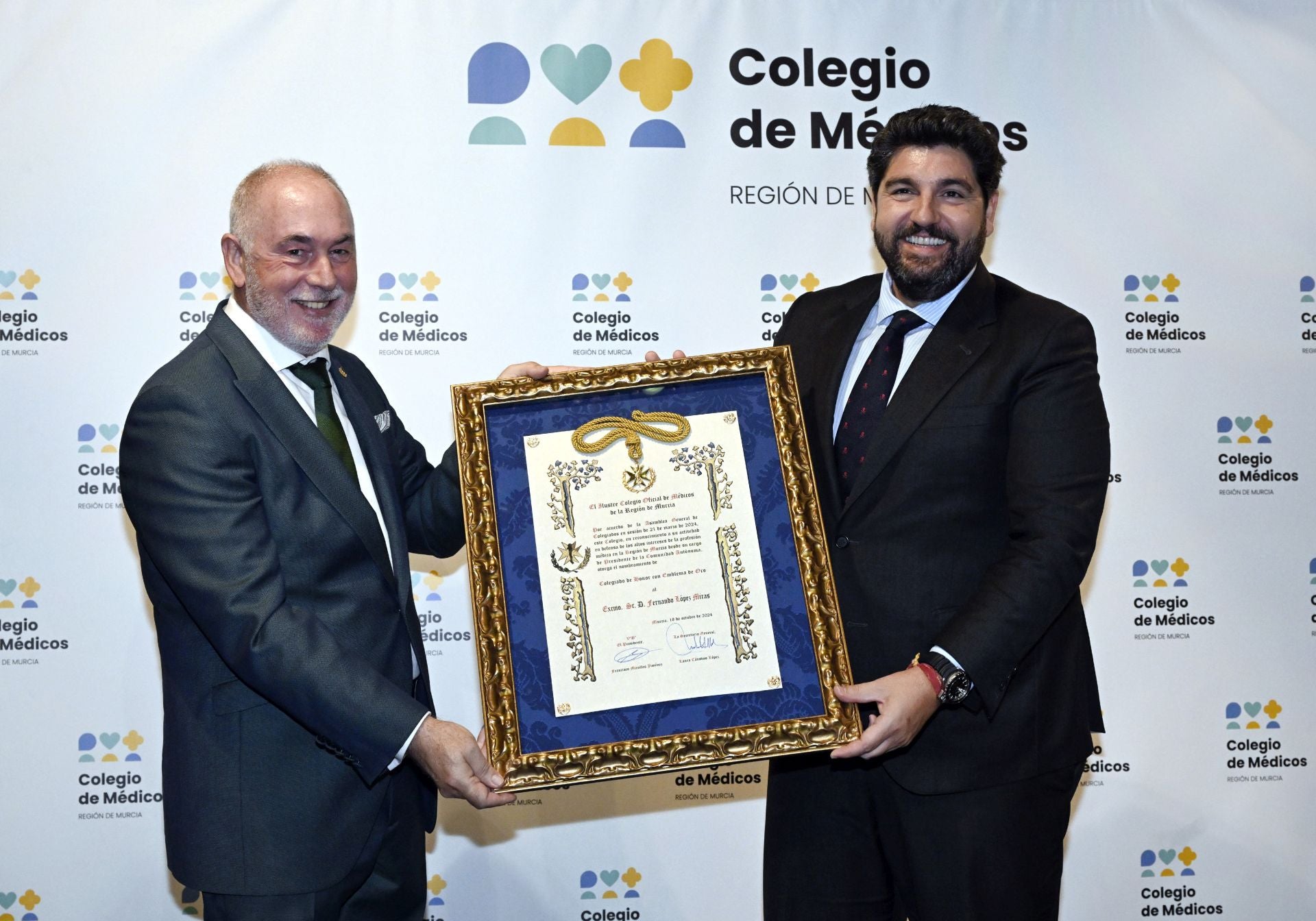 La gala anual y entrega de premios 2024 del Colegio de Médicos de la Región de Murcia